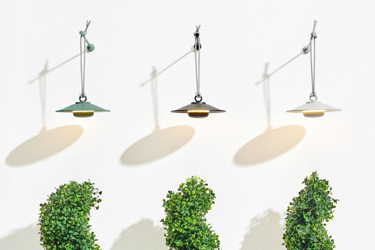 CHAP Anthracite Zidna lampa punjiva  metal,silikon - Image 2